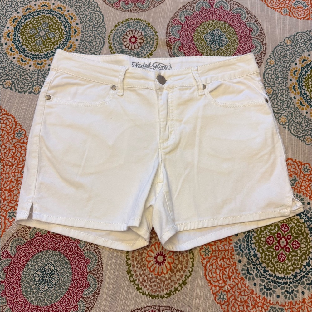 Faded Glory White Jean Shorts